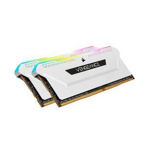 32GB 3600MHz DDR4 RAM Corsair Vengeance RGB Pro SL CL18 White (2x16GB) (CMH32GX4M2D3600C18W) kép