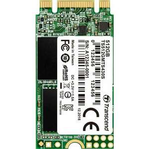 512GB Transcend MTS430 M.2 2242 SSD meghajtó (TS512GMTS430S) kép