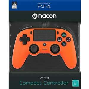 Nacon Wired Compact Controller [Orange] /PS4 kép