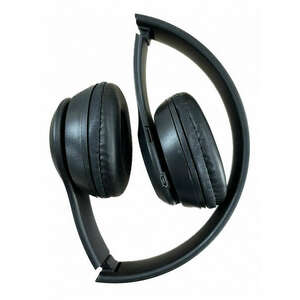 Bluetooth Fejhallgató, beépített mikrofonnal, ST3 hívásfogadás/hangerőszabályzó/számváltó, Bluetooth + MicroSD + FM rádió + 3, 5mm jack, fekete kép