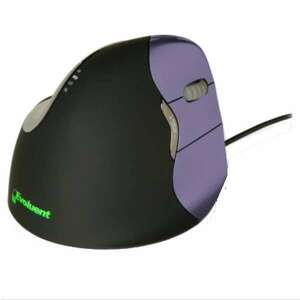 Evoluent VerticalMouse 4 Small USB Ergonomikus Egér - Fekete/Lila (VM4S) kép