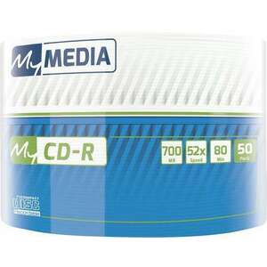MYMEDIA CD-R lemez, 700MB, 52x, 50 db, zsugor csomagolás, MYMEDIA (by VERBATIM) kép