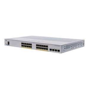 Cisco CBS250-24P-4X 24x GbE PoE+ LAN 4x SFP+ port L2 menedzselhető PoE+ switch kép
