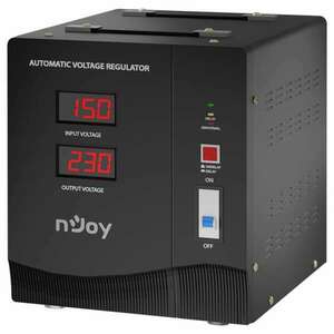NJOY Toroid Transzformátor 5000VA - Alvis 5000 AVR (Kimenet: bekötős, LCD kijelző, indítás késleltetés) kép
