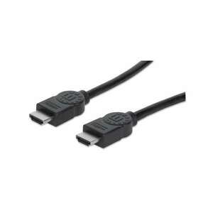 Manhattan Kábel - HDMI to HDMI (Ethernet HEC, ARC, 3D, 4K, Shielded, 10m, Fekete) kép