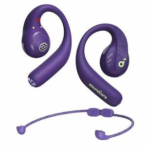 Vezeték nélküli sportfejhallgató, Bluetooth, vízálló, Anker AeroFit, lila kép