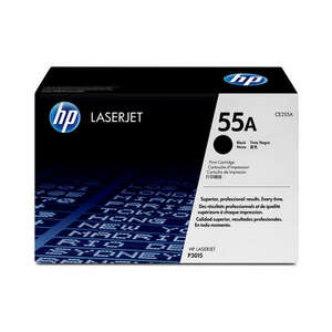 HP 55A CE255A| 6000old fekete eredeti toner kép