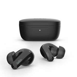Belkin SOUNDFORM Flow Headset Vezeték nélküli Hallójárati Hívás/zene USB C-típus Bluetooth Fekete kép