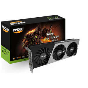 Inno3D N40703-126XX-185252L videókártya NVIDIA GeForce RTX 4070 12 GB GDDR6X kép