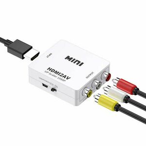 HDMI - AV RCA adapter Full HD 1080p videó jel konverter kábel Mini HDMI2AV kép