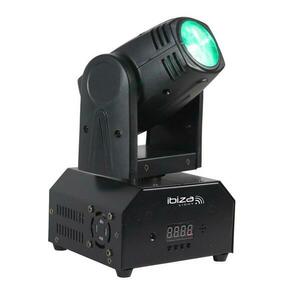 Ibiza LMH250-RC, forgófej, mozgó fej, moving head, 10 W CREE LED RGBW 4 az 1-ben, DMX, távirányító kép