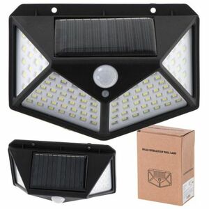 MG Wall Lamp napelemes lámpa 100 LED, fekete kép