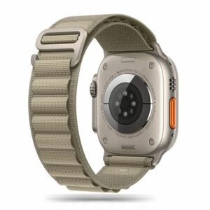 Tech-Protect Nylon szíj Apple Watch 42/44/45/49mm titanium / olive kép