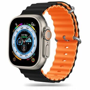 Tech-Protect Iconband Pro szíj Apple Watch 42/44/45/49mm, black / orange kép