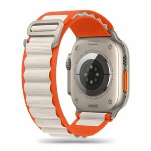 Tech-Protect Nylon szíj Apple Watch 42/44/45/49mm, orange / mousy kép