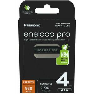 AAA eneloop pro 930mAh (4) (BK4HCDE-4BE-N) kép