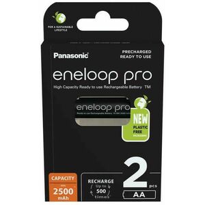 AA eneloop pro 2500mAh (2) BK3HCDE-2BE-N kép