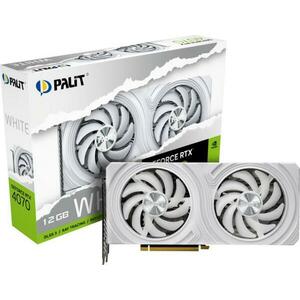 GeForce RTX 4070 White 12GB (NED4070019K9-1047L) kép