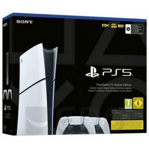 PlayStation 5 (PS5) Slim Digital Edition + Extra DualSense Controller kép