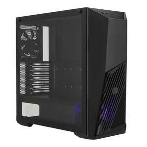 Cooler Master Ház Midi ATX MASTERBOX K501L RGB, Tápegység nélkül, Üvegfalú, Fekete kép