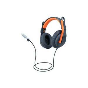 Logitech Zone Learn Headset Vezetékes Fejpánt Oktatás USB C-típus Kék, Narancssárga (981-001383) kép