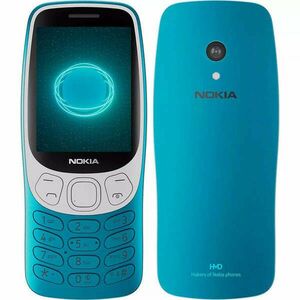 Nokia 3210 4G (2024) kártyafüggetlen mobiltelefon, Dual Sim, kék kép