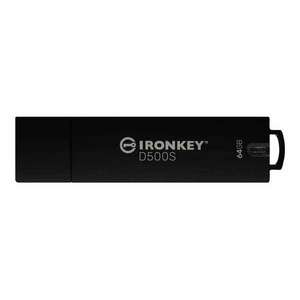 Kingston Technology IronKey D500S USB flash meghajtó 64 GB USB A típus 3.2 Gen 1 (3.1 Gen 1) Fekete (IKD500S/64GB) kép