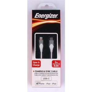 ENERGIZER USB kábel, USB-C - Lightning (Apple), 2m, ENERGIZER, fehér kép