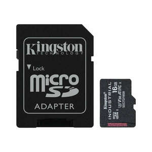 Kingston SDCIT2/16GB memóriakártya MicroSDHC 16GB Industrial C10 A1 pSLC + Adapter kép