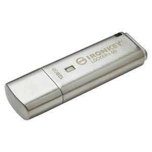 Kingston IKLP50/128GB IronKey Locker+ 50 128 GB, USB 3.2 Gen 1 Ezüst pendrive kép