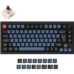 Keychron Q1 Knob Vezetékes Mechanikus (Gateron Brown) Gaming Billentyűzet - Német kép