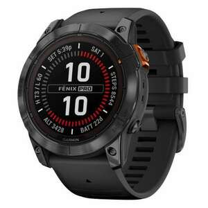 Garmin Fenix 7X Pro Solar (51mm) Okosóra (Szilikon szíj) - Palaszürke kép