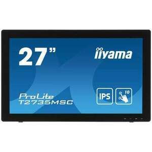 iiyama ProLite T2735MSC-B3 számítógép monitor 68, 6 cm (27") 1920 x 1080 pixelek Full HD LED Érintőképernyő Fekete (T2735MSC-B3) kép