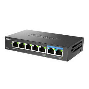 D-LINK Switch 5x1000Mbps + 2x2.5Gbps Multi-Gigabit Fémházas Asztali, DMS-107/E kép