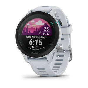 Garmin Forerunner 255S 2, 79 cm (1.1") 41 mm Digitális 218 x 218 pixelek Érintőképernyő Fekete, Fehér GPS (műhold) kép