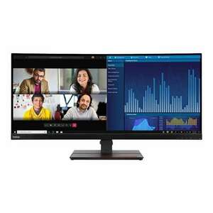 Lenovo ThinkVision P34w-20 LED display 86, 7 cm (34.1") 3440 x 1440 px Wide Quad HD Fekete monitor kép