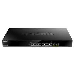 D-Link DMS-1100-10TP Vezérelt L2 2.5G Ethernet (100/1000/2500) PoE 1U Fekete switch kép