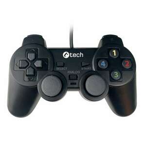 C-TECH GP-05 Callon Pro, Playstation 3, PC, Fekete, Vezetékes kontroller kép