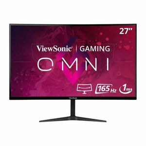 ViewSonic VX2718-2KPC-MHD gaming monitor 27", ívelt , VA, QHD, 2560x1440, 1ms, DP - HDMI - 3.5 mm audio kimenet, 165Hz, Freesync Premium, fekete kép