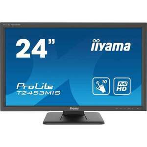 Iiyama touch va monitor 23.6" t2453mis-b1, 1920x1080, 16: 9, 250cd/m2, 4ms, vga/hdmi/dp/hdcp/2xusb, hangszóró T2453MIS-B1 kép