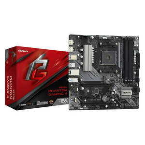 Asrock B550M Phantom Gaming 4 AMD B550 AM4 foglalat Micro ATX kép