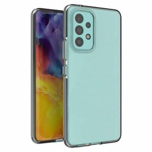 Spring case tok gél TPU -borító színes Samsung Galaxy A53 5G fekete kép