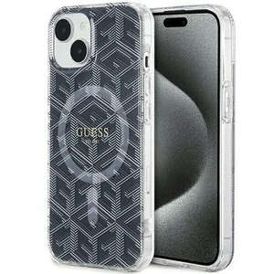 Eredeti tok GUESS GUHMP15MHGCUSTGK iPhone 15 Plus (Magsafe / IML GCUBE / fekete) kép