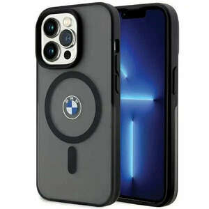 BMW BMHMP15LDSLK iPhone 15 Pro 6.1" fekete keménytok IML Signature MagSafe IML aláírása kép