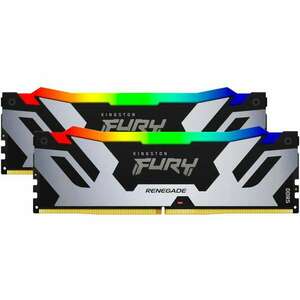 Kingston 96GB DDR5 6000MHz Kit(2x48GB) Fury Renegade RGB Black/Silver RAM kép