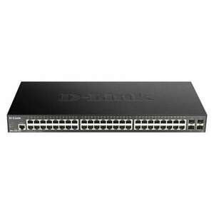 D-Link DGS-1250-52X 48 port Gigabit 4xSFP+ L3 Lite Smart menedzselhető rack switch kép