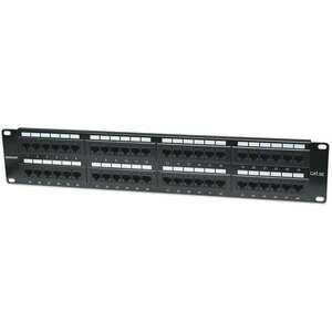 INTELLINET Patchpanel 2HE 48-Port Cat5e UTP sw (513579) kép