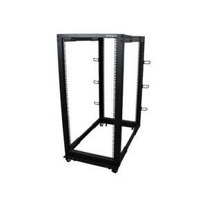 StarTech.com 25U Open Frame Server Rack - 4 Post Adjustable Depth (22" to 40") Network Equipment Rack w/ Casters/ Levelers/ Cable Management (4POSTRACK25U) rack - 25U (4POSTRACK25U) kép