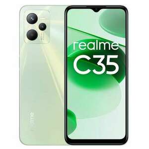 Realme C35 4G 128 GB 4 GB RAM Dual SIM Mobiltelefon, Zöld kép