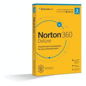 NortonLifeLock Norton 360 Deluxe 25GB HU 1 felhasználó 3 eszköz 1 év licence kép